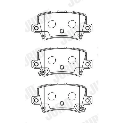 Imagen de JURID 572580J Juego de pastillas freno con avisador acústico desgaste accesorios HONDA: CIVIC 8 Hatchback,