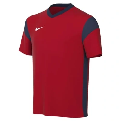 Imagen de Nike Unisex Niños Camiseta de Fútbol Manga Corta y Nk Df Prk Drb III Jsy Ss, University Red, Midnight Navy White, CW3833 658, XS