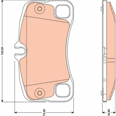 Imagen de TRW GDB1792 Juego de pastillas freno preparado para indicador desgaste PORSCHE: 911 Coupé