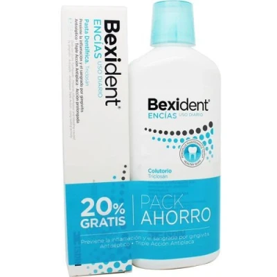 Imagen de ISDIN Bexident Encías Uso Diario Pasta dentífrica (125ml) y Colutorio (500ml) con CPC + Cymenol, Reduce el sangrado la inflamación por gingivitis en 2 días, Pack ahorro 20% Gratis