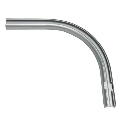 Imagen de GARDINIA Arco redondo para extensión de riel cortina 1 vía, ángulo 90 , 12/13 cm, aluminio
