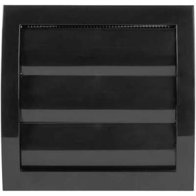 Imagen de Vent Systems 100 mm (153x148) cubierta de ventilación negra para secador aire aire, secadora exteriores ventilado blanco.