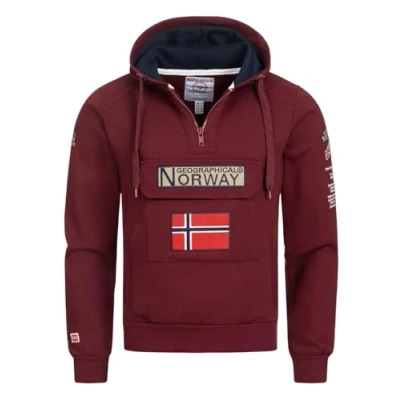 Imagen de Geographical Norway Sudadera DE Hombre GYMCLASS Burdeos Talla S