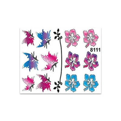 Imagen de 4R Quattroerre.it 8111 Adhesivos Flores y Mariposas 14 x 16 cm