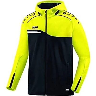 Imagen de JAKO Competition 2.0 Chaqueta con capucha para Hombre, 2.0, 6818, negro/amarillo neón, 128