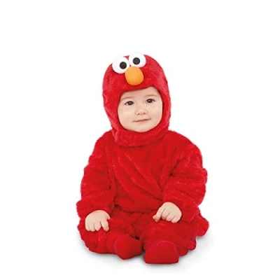 Imagen de My Other Me Barrio Sésamo Disfraz de Elmo Rojo para bebé