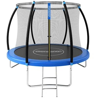 Imagen de Cama elástica azul 244cm diámetro red seguridad TÜV GS A+