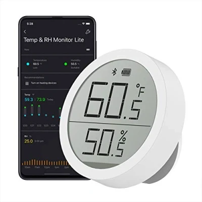 Imagen de Qingping Temperature and Humidity Monitor Lite Compatible with Mi Home App, Smart Digital Bluetooth Indoor Thermometer Hygrometer …