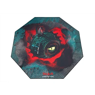 Imagen de Talius Floorpad Alfombra Gaming. Tela con Base Antideslizante, Resistente al Agua, Color Negro, Disponible en Dos tamaños (Octogonal 1200mm)