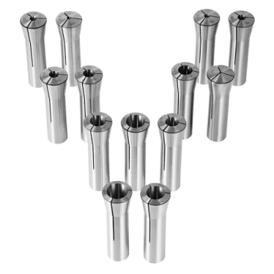 Imagen de VEVOR R8 Portabrocas de Precisión 13PCS 1/8&quot; 7/8&quot; 3,2 22,2 mm Acero Aleación 45# TIR 0,0012&quot;/30μm con 13 Cajas Almacenamiento Etiquetadas, para Fresadoras, Perforadoras, Centros mecanizado