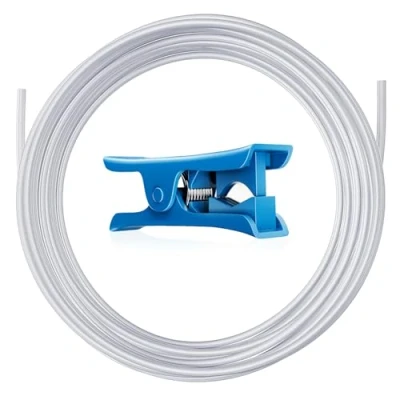 Imagen de YOOPAI PTFE Teflon Tubing 5m, 2.5mm ID x 4mm OD Tube Fits Direct Drive Extruder 3D Printer, for Bambu Lab A1/A1 mini/P1P/P1S/X1C, Creality K1/K1 Max/Ender 3 V3 (Blanco)