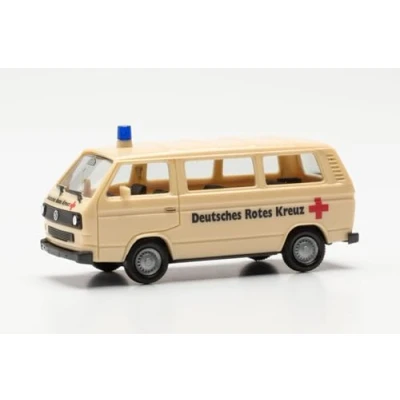 Imagen de Herpa Miniatura del Coche VW T3 Bully Deutsches Rotes Kreuz (Herpa Basic), Escala 1/87, maqueta de colleción, modelismo, Modelo aleman, Figura plástico