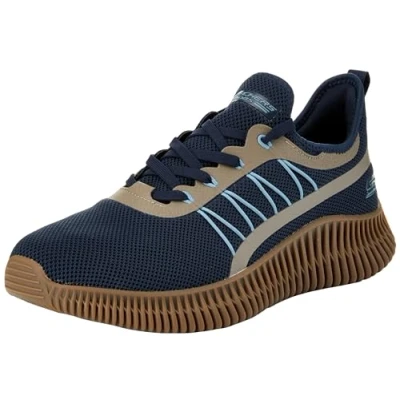 Imagen de Skechers Bobs Geo, Zapatillas Hombre, Ribete sintético de Punto Azul Marino, 48.5 EU
