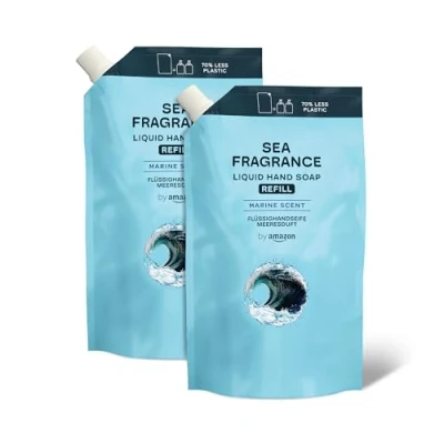 Imagen de by Amazon Recambio de Jabón para manos, Fragancia Mar, 2 x 1000ml