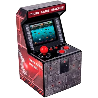 Imagen de ITAL Consola Mini Arcade recreativa portátil con 250 Juegos Perfecta para Regalo de niños y Adultos diseño Retro (Rojo)