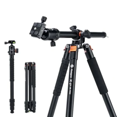 Imagen de Fotopro trípode Horizontal para cámara de 68 Pulgadas con monopié Aluminio 360 Cabezal Bola liberación rápida, Profesional transición una tecla DSLR