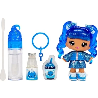 Imagen de YUMMILAND Lipgloss Doll Rory Blueberry Muñeca Perfumada con Kit de Brillo Labios DIY Adecuado para Niñas y Niños mayores 4 años