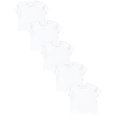 Imagen de TupTam Camiseta Manga Corta para Bebé, Pack de 5, Blanco, 80