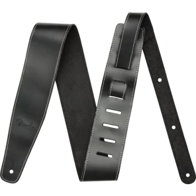Imagen de Fender Correa de cuero rota, negro 2.5 pulgadas