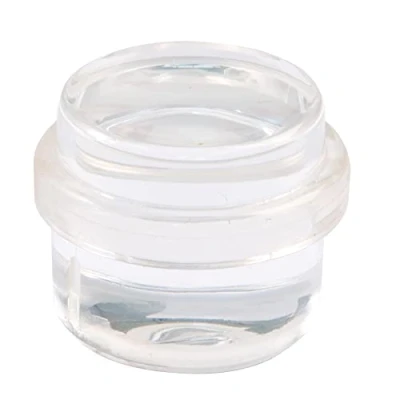 Imagen de amig Tope o Retenedor de Suelo Adhesivo Circular Decorativo Transparente con Banda Goma Antideslizante, Para Puertas Paso, Protege Golpes las Paredes y Muebles Diámetro Ø30 x 30 mm