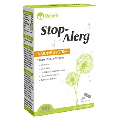 Imagen de Stop Alerg 30 Cápsulas Relafit Laboratorios MS Suministro para 1 mes Reduce los síntomas provocados por la alergia