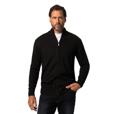 Imagen de JP 1880 Strickjacke Mit RV 7gg Chaqueta Punto, Negro, X Large para Hombre