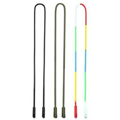 Imagen de JM 3 Pack Colgante para Gafas Cordón de Silicona Impermeable Apto Hombre Mujer o Niños Negro &amp; Color Verde