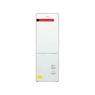 Imagen de Corberó Frigorífico Combi 326L CCH200322NFW No Frost Luz LED Fresh Box Crisper Balcones Ajustables Estantes de Cristal Huevera 40 dB Eficiencia Energética E, Blanco