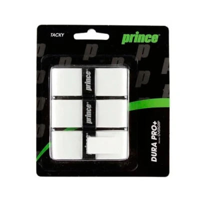 Imagen de Prince Overgrip Dura Pro Plus 3er Mango de Raqueta Tenis, Color Blanco, Talla Standard