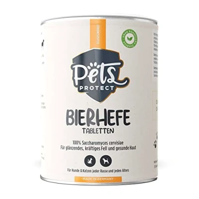 Imagen de Pastillas de levadura cerveza Para perros Alta dosis un pelaje brillante y una piel sana Reduce el vello relacionado con la deficiencia nutrientes Rico en vitaminas B 150