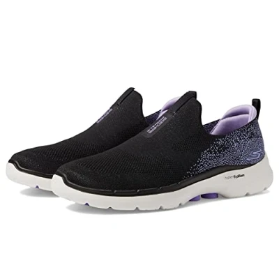 Imagen de Skechers Go Walk 6, Zapatillas Mujer, Lavanda Negra, 39 EU