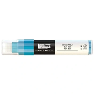 Imagen de Liquitex Rotulador de Pintura acrílica, Punta Ancha, Azul Fluorescente, 15 mm