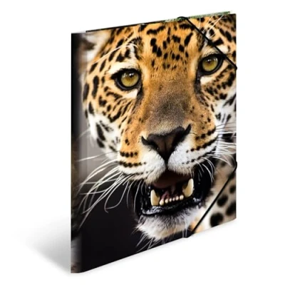 Imagen de HERMA 7137 carpeta de dibujo Animales con motivo Leopardo, A4, plástico resistente, impresión interior, 1 palmo