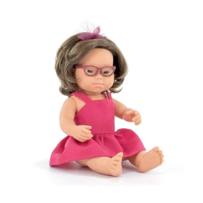 Imagen de Muñeca Caucásica Síndrome con Gafas 38 cm My Friends &amp; Me