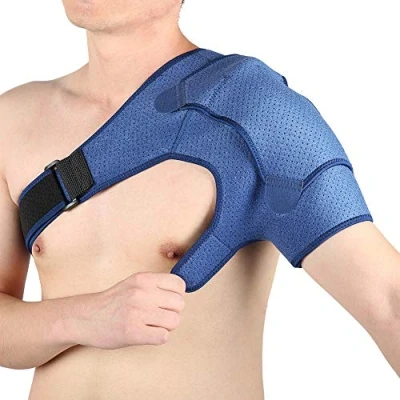 Imagen de Hombrera Ortopedica, Deportiva de Neopreno para el Hombro Izquierdo y Derecho Dolor en Hombro, Hombros Artríticos, Protección Prevención Recuperación Lesiones Deportivas (L)