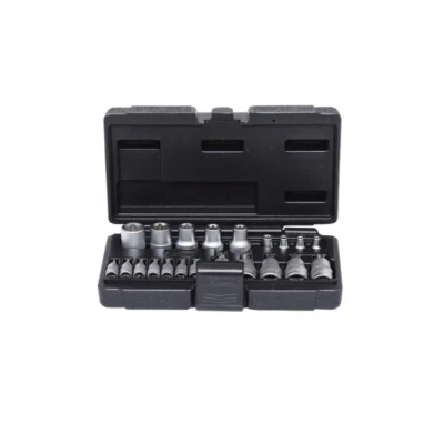 Imagen de KS Tools 911.4307 1/4&quot;+1/2&quot; Juego de llaves vaso Torx, 21 pzs