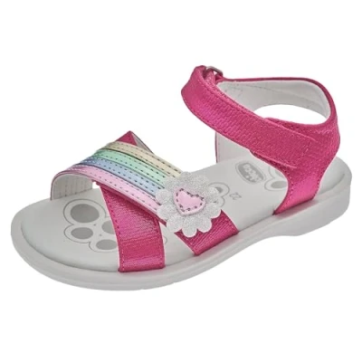 Imagen de Chicco, Sandales à Double Velcro Fuchsia, Confortables, Légères, Flexibles et Transpirables, Niñas, Diseñado en Italia