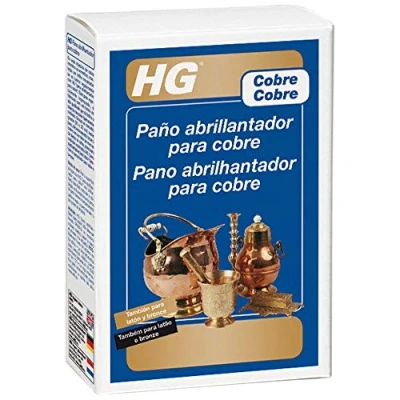 Imagen de HG Paño Abrillantador para Cobre Restaurar el Brillo de Joyas y Adornos Manera Cuidadosa, 1 x 30 cm