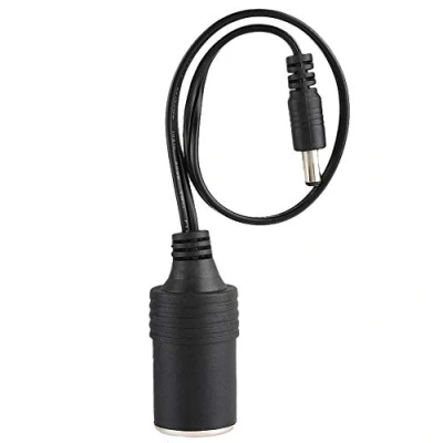 Imagen de Cable del Encendedor de Cigarrillos, Fydun Cigarrillos Hembra a DC5521 Conmutada Macho Adaptador 12V 24V 10A MAX