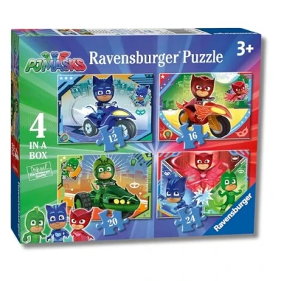 Imagen de Ravensburger Puzzle PJ Masks 4 en 1, Rompecabezas para Niños de 3+ Años, Juego Educativo y Estimulante, 12, 16, 20, 24 Piezas