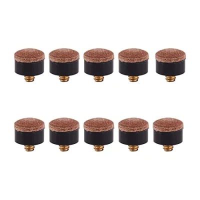 Imagen de Puntas de Billar Duro 10mm Repuesto Rosca Latón con Punteras Pool Tornillo para Billar，10 Pcs.