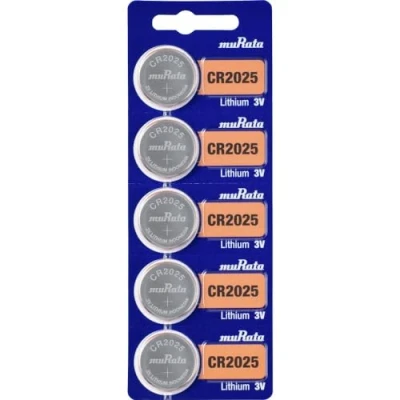 Imagen de Murata CR2025 BEABAE Pila de botón CR 2025 Litio, 160 mAh, 3 V, 5 Unidades