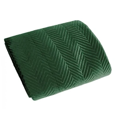 Imagen de Eurofirany Exclusiva Colcha Glamour edredón (Sofia Verde Oscuro, 220 x 240 cm), Tela