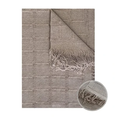 Imagen de GFD Colcha Multiusos para Sofas Lisa, Cubre Sofa, Plaid Cama, Jarapas Sofas, Foulard Manta Sofa (125 x 180, Camel)