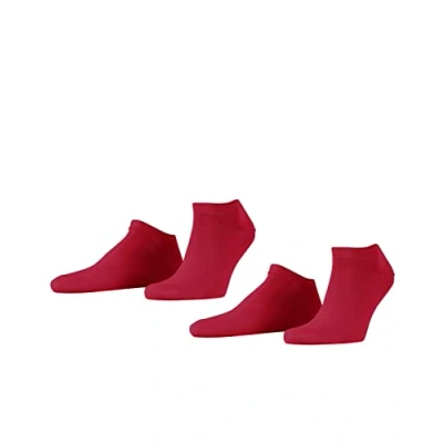Imagen de ESPRIT Basic Uni 2 Pack M SN algodón corte unicolor pares, Calcetines cortos Hombre, Rosa (Red Pepper 8074), 47 50