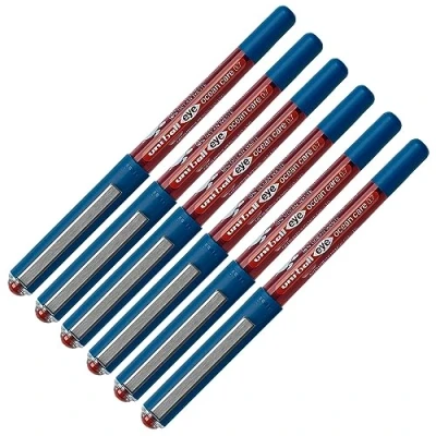 Imagen de Faber Castell uni ball 205096 Rollerball EYE Ocean Care, 6 piezas, mina de 0,4 mm, rojo, indeleble