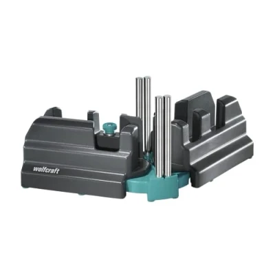 Imagen de wolfcraft Soporte de ajuste y corte, 6948200, Producto 2 en 1 para rodapiés exactos