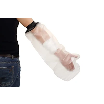 Imagen de Lifeswonderful Protector Impermeable Reutilizable para Cubrir el Yeso, Escayola o Vendaje (Brazo Adulto, Media Longitud)