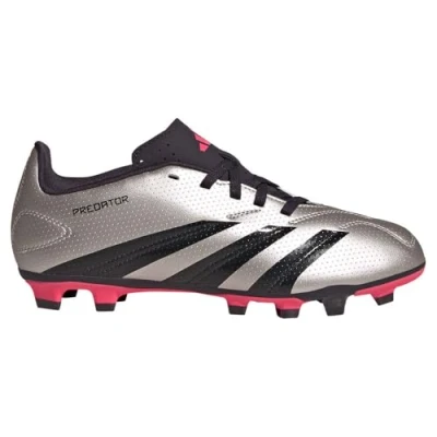Imagen de adidas Performance Predator CLUB FXG Unisex Botas de fútbol con tacos para niños, Talla: 36 2/3, Platin metallic/aurora black/turbo Zapatos