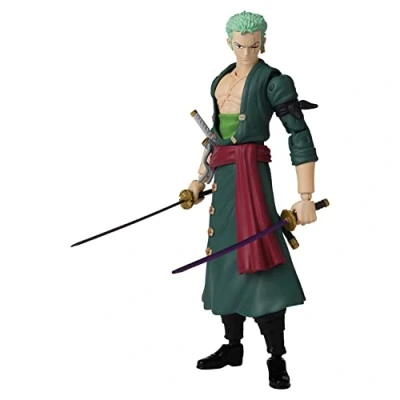Imagen de BANDAI One Piece Anime Heroes Figura de Acción Roronoa Zoro 17cm 36932 Multicolor Figuras articuladas ¡Hazte con el Tesoro Las Piece!.